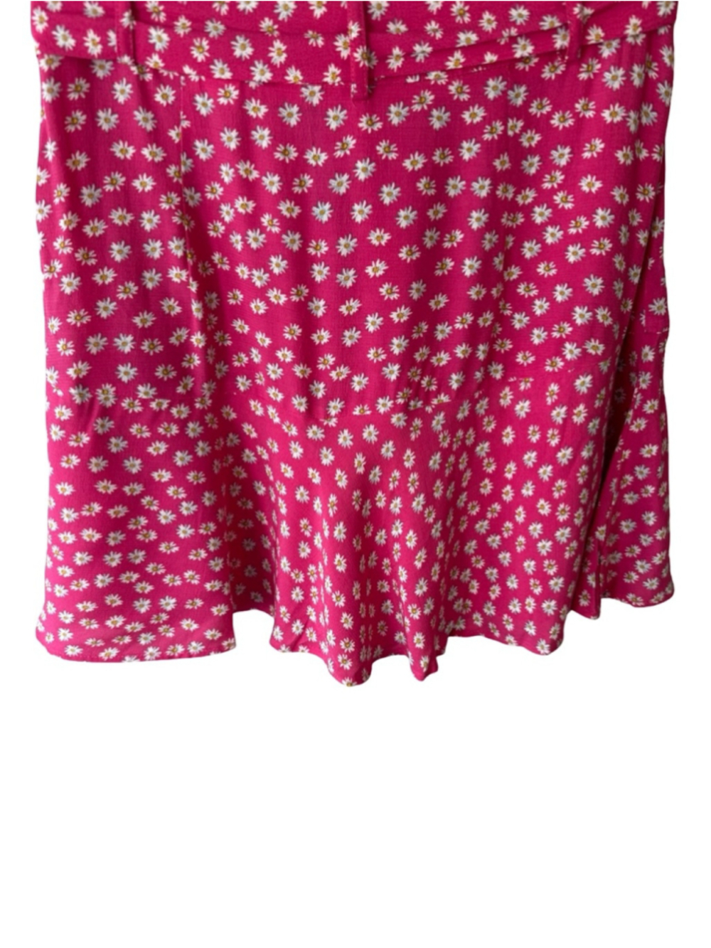 Zara Hot Pink Daisy Print Skort Size M Festival Cottagecore Coquette Feminine - Picture 13 of 13